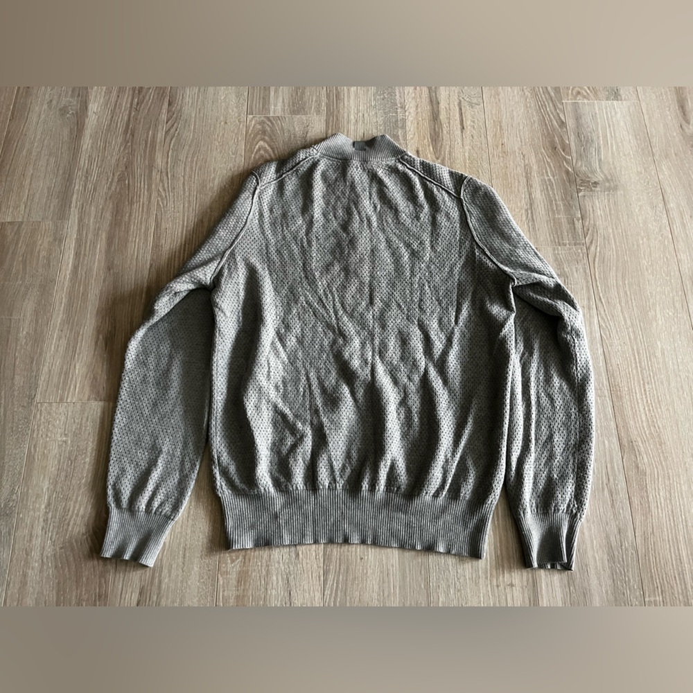 Tommy John Men’s Sweater Lounge Quarter-Zip Light Grey - Size Large - Picture 8 of 8